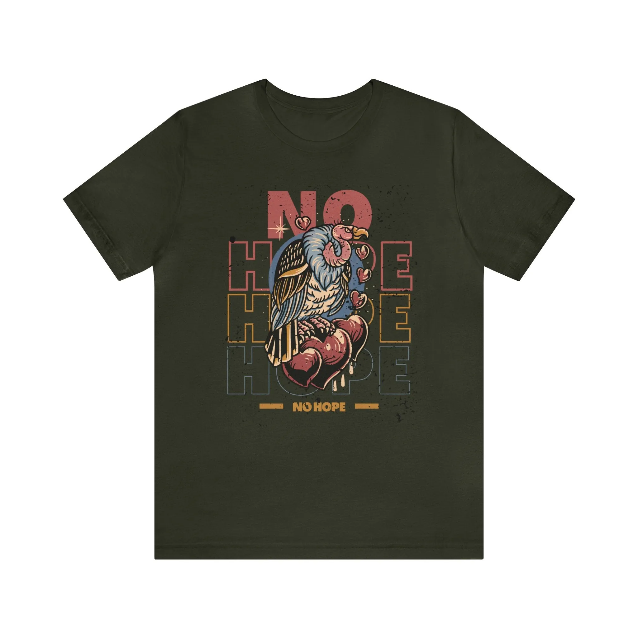 No Hope Vulture Tattoo T-shirt / Traditional Tattoo Tee Shirt / Punk Rock Clothing Tshirt Rockabilly Psychobilly Freak Goth