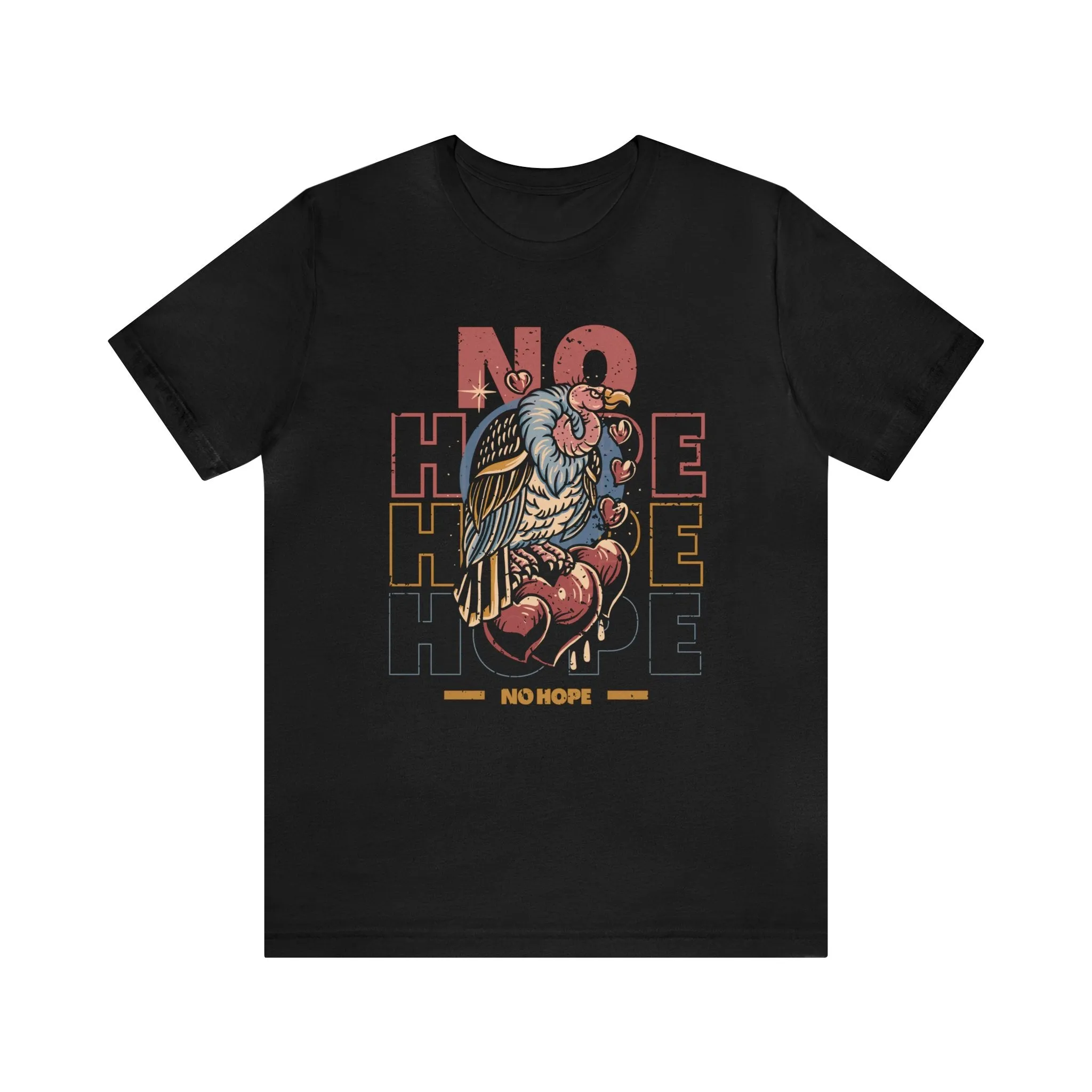 No Hope Vulture Tattoo T-shirt / Traditional Tattoo Tee Shirt / Punk Rock Clothing Tshirt Rockabilly Psychobilly Freak Goth