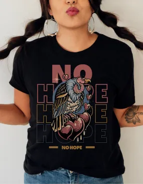 No Hope Vulture Tattoo T-shirt / Traditional Tattoo Tee Shirt / Punk Rock Clothing Tshirt Rockabilly Psychobilly Freak Goth