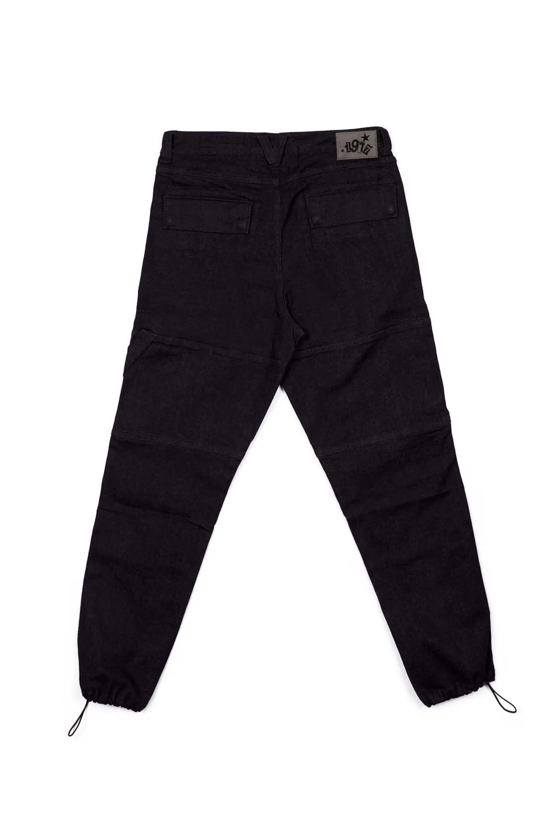 OLI - Straight Leg Denim With Adjustable Bottom Hem - Black