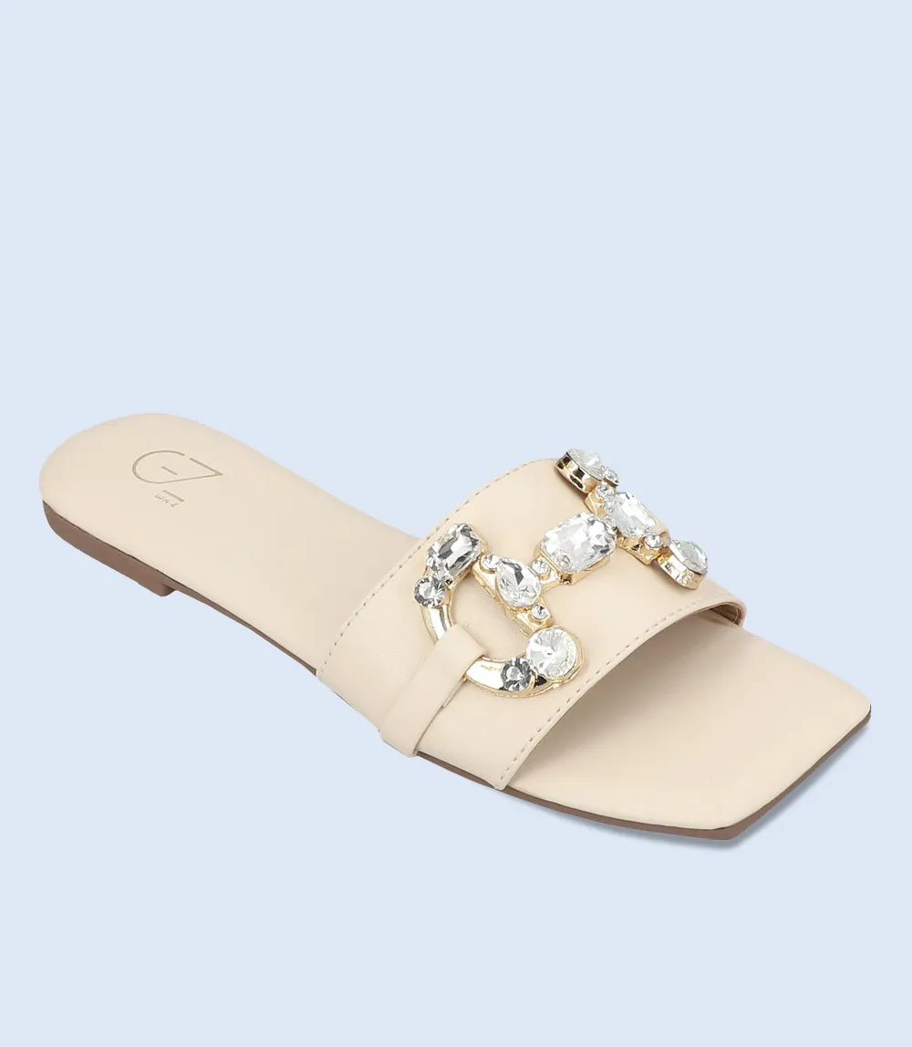 BW9318-IVORY-Women Slipper