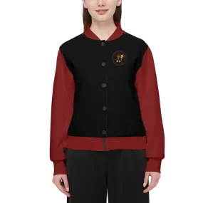 Prince of Peace 01-01 Ladies Designer Double Layered Techno Scuba Knit Varsity Jacket