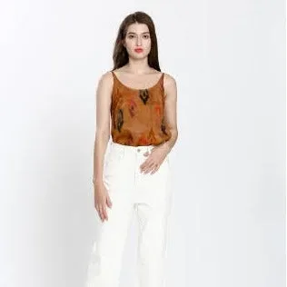 Printed Tank Top in caramel by See U Soon