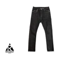 Rick Owens DRKSHDW Detroit Cut Denim Black Wax