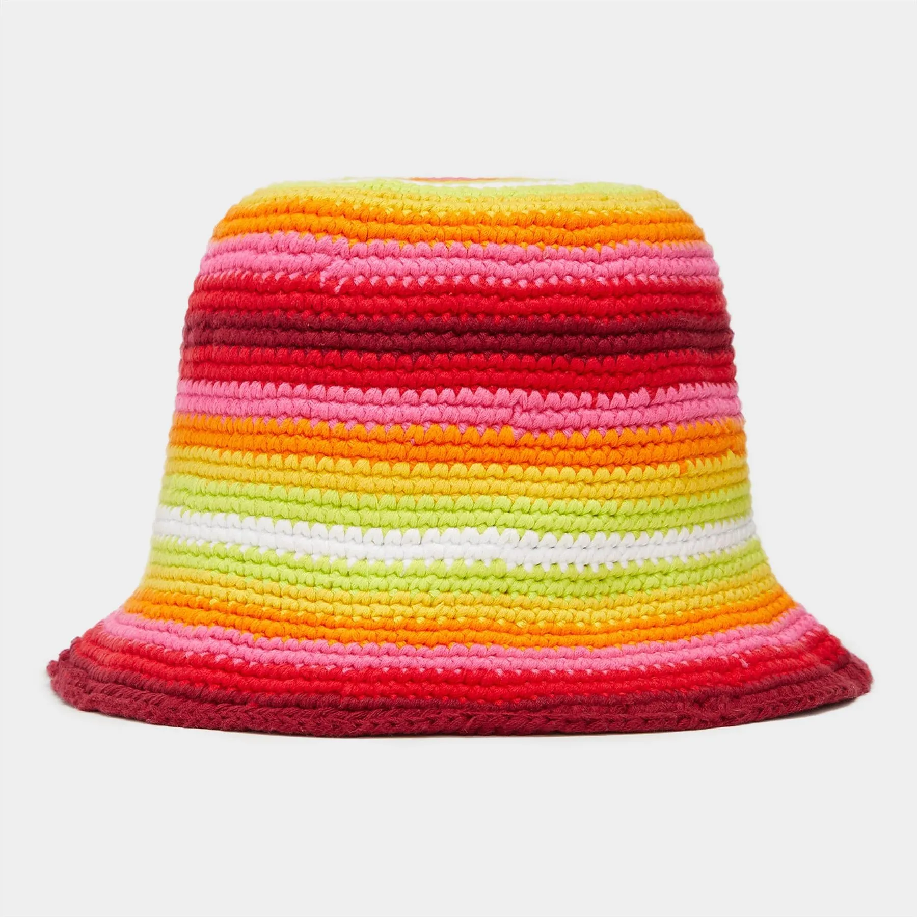 Striped Circle G's Crochet Bucket Hat Lava - SS24