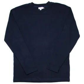 Sunspel - Long Sleeve Cellulock T-shirt - Navy