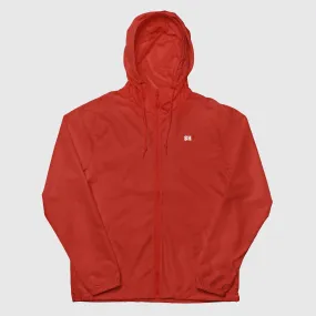 Unisex lightweight zip up windbreaker - Red