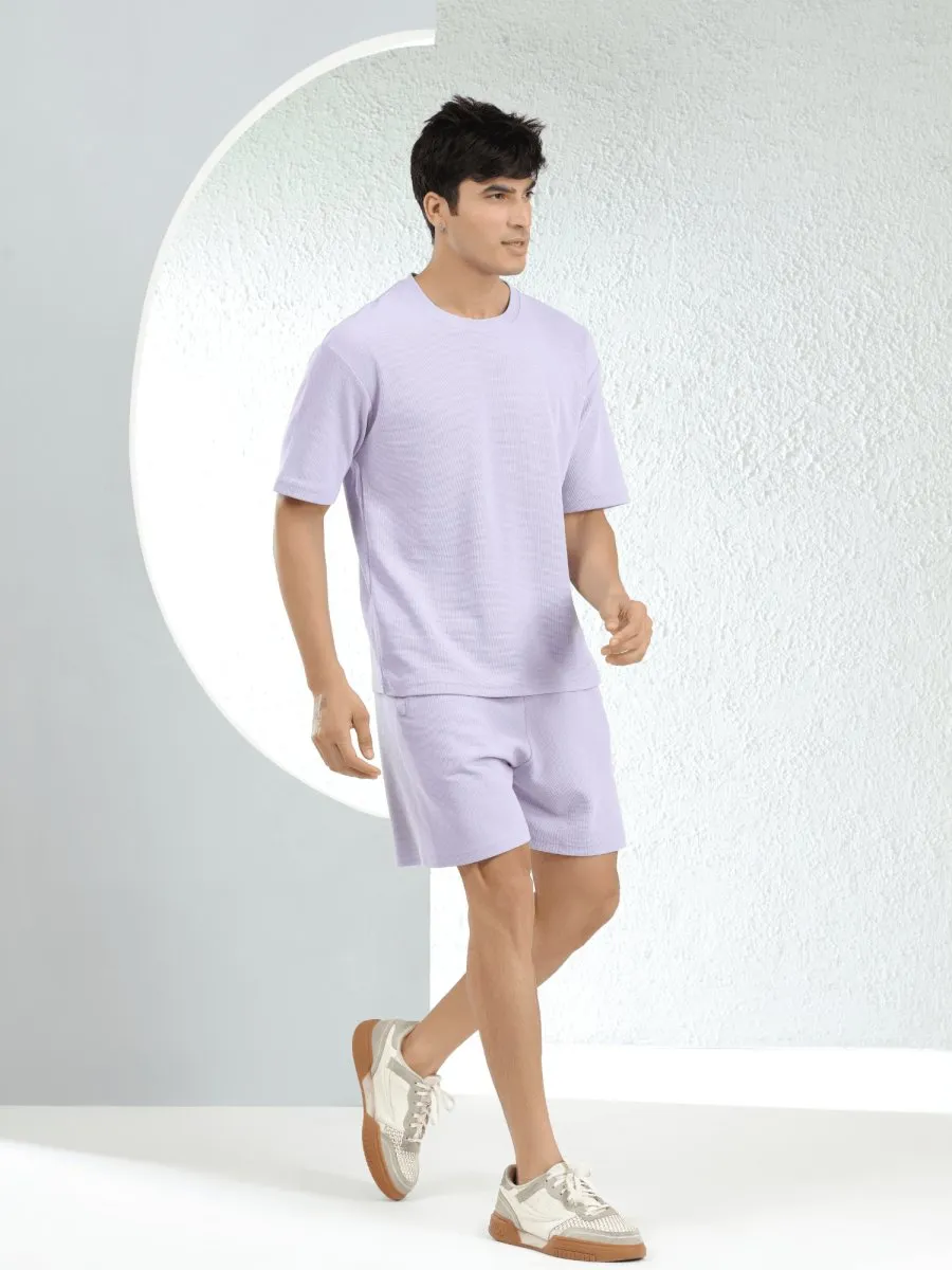 Waffle Oversized Lilac Co-ords