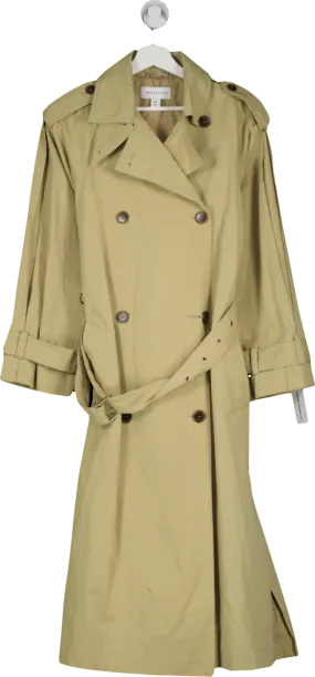 Warehouse Green Maxi Trench Coat UK 8