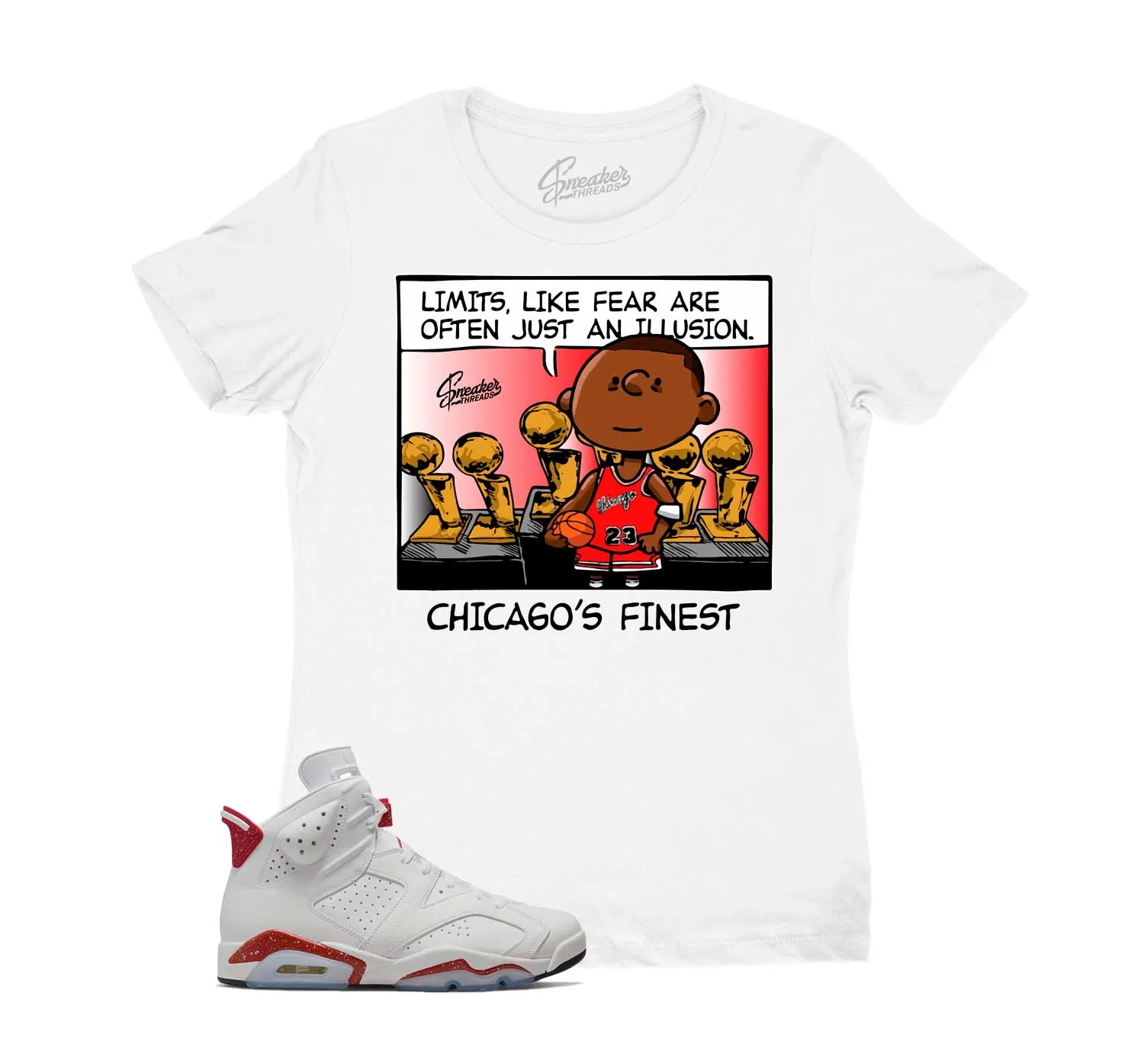 Womens - Red Cement 6 Chicagos Finest Shirt