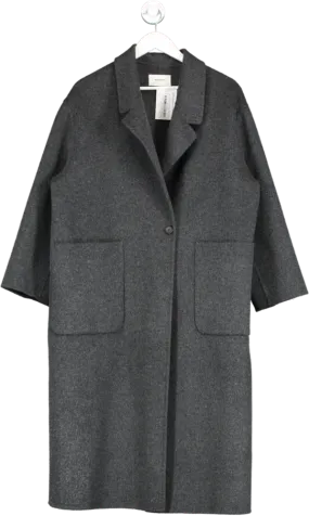 Woodsage Grey Wool Coat One Size