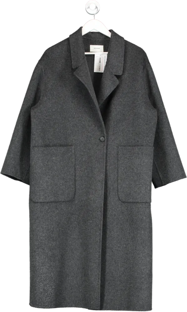 Woodsage Grey Wool Coat One Size